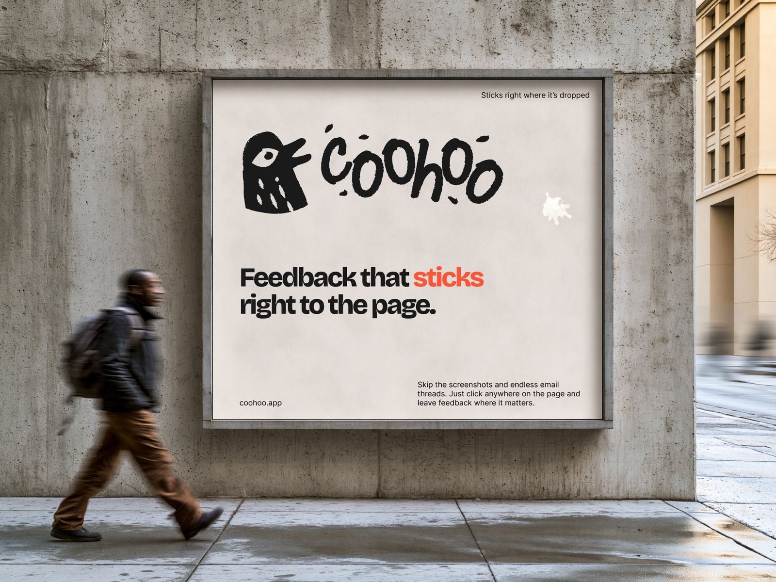 Coohoo billboard: brand in the wild